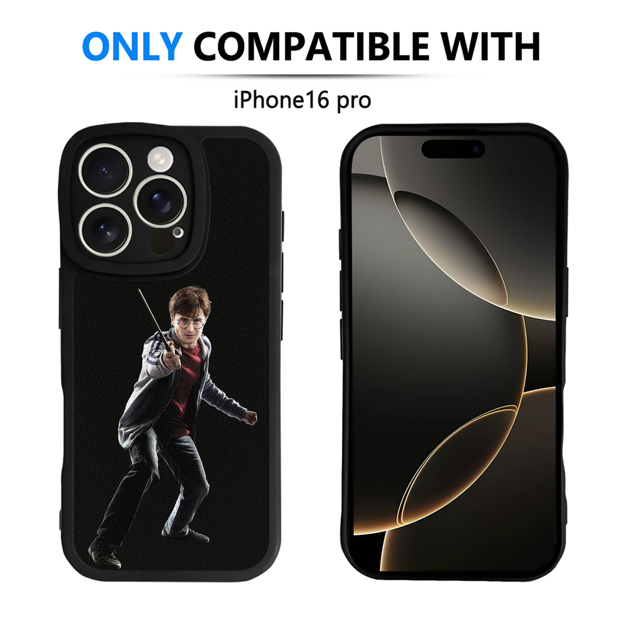（画像用） Harry Potter ハリー・ポッターシリーズ 【iPhone 16シリーズ対応】シリコンスマホケース（レザー調） 材質：シリコン